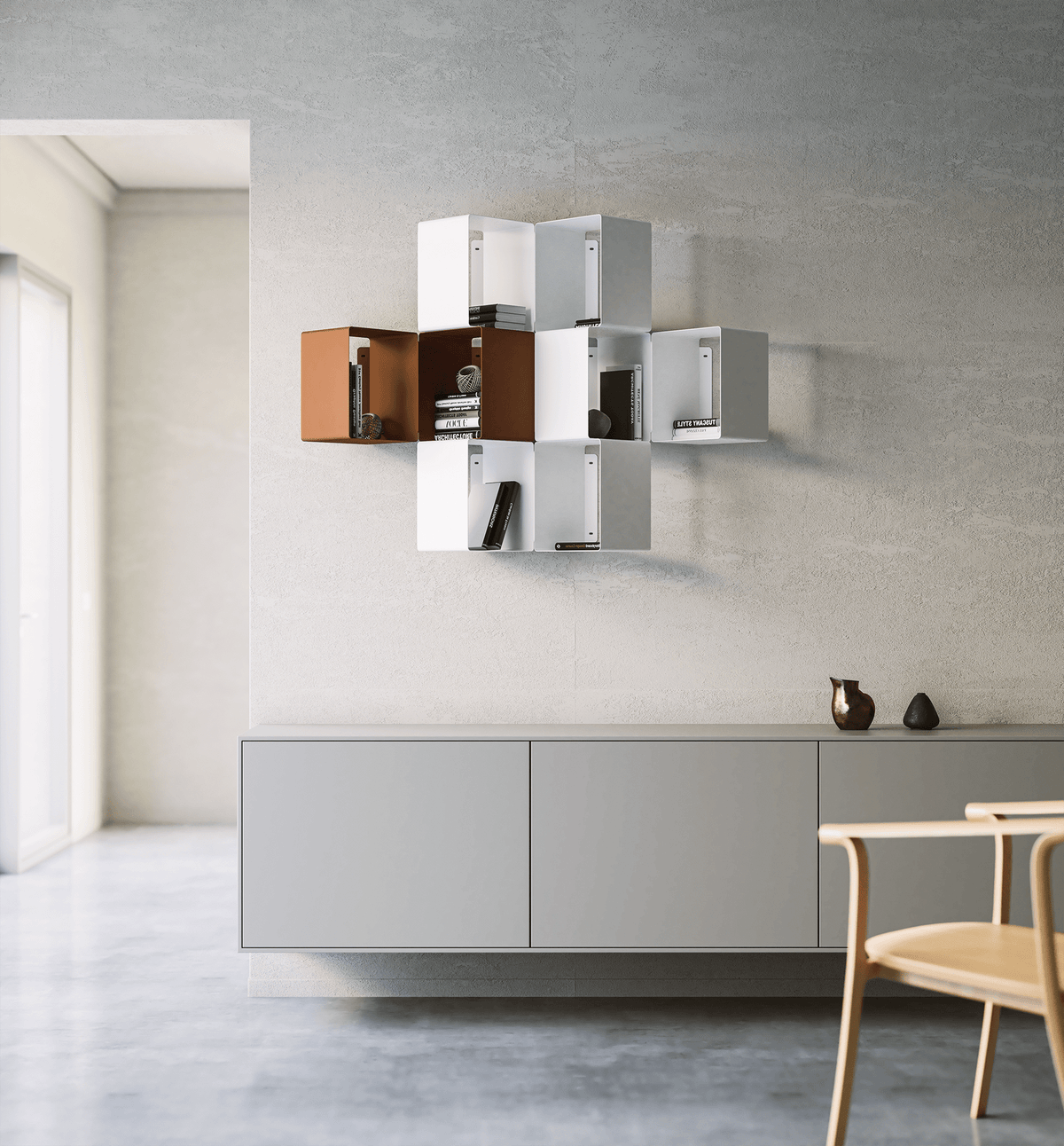 Kubi wall bookcase Kubi wall bookcase
