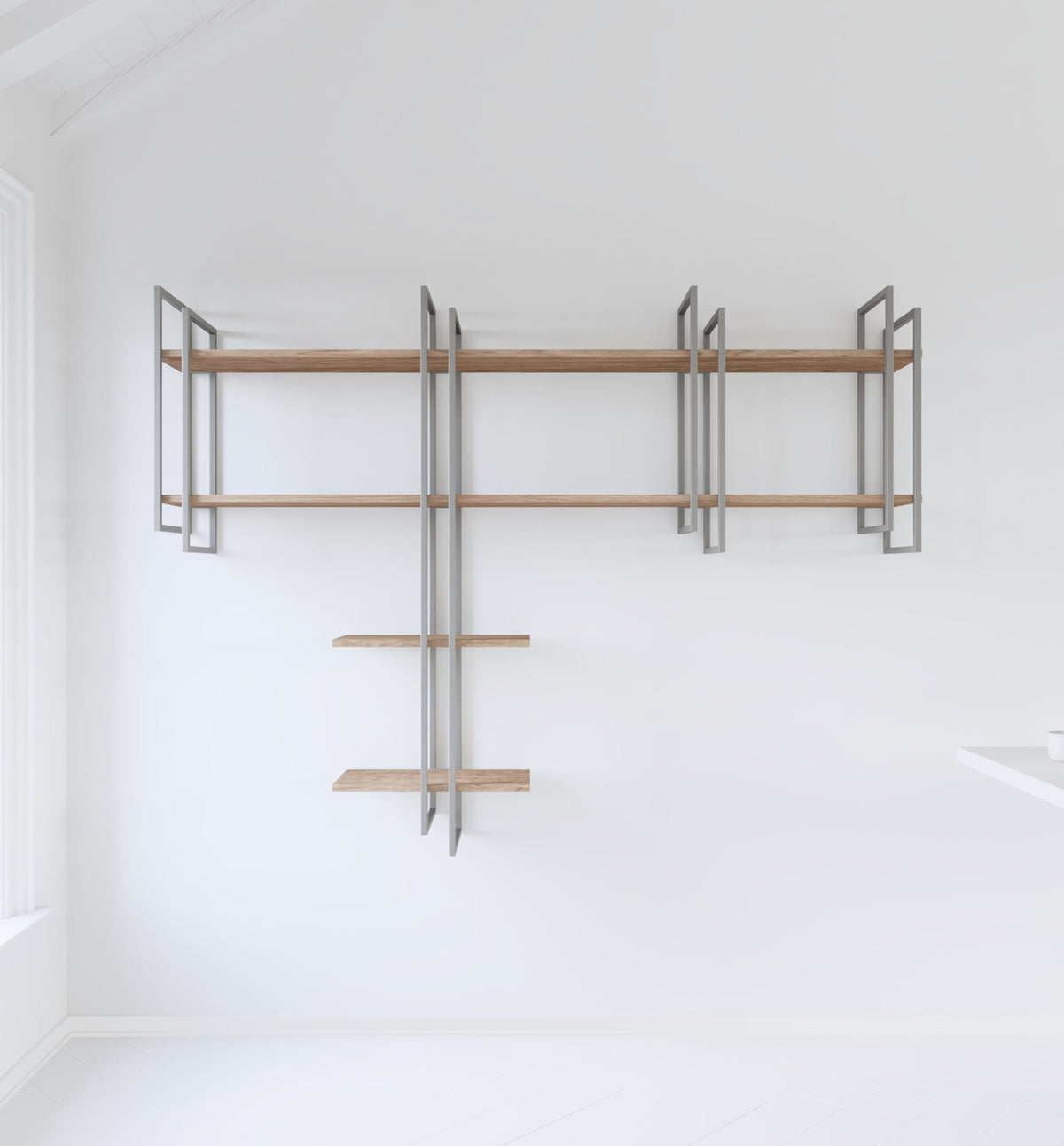 Shell wall-mounted bookcase Shell wall-mounted bookcase