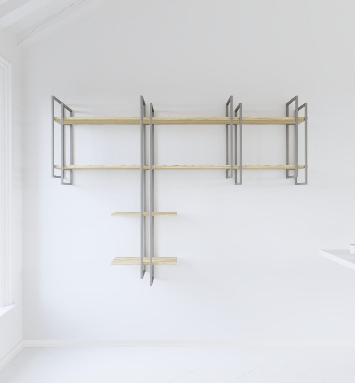 Shell wall-mounted bookcase Shell wall-mounted bookcase