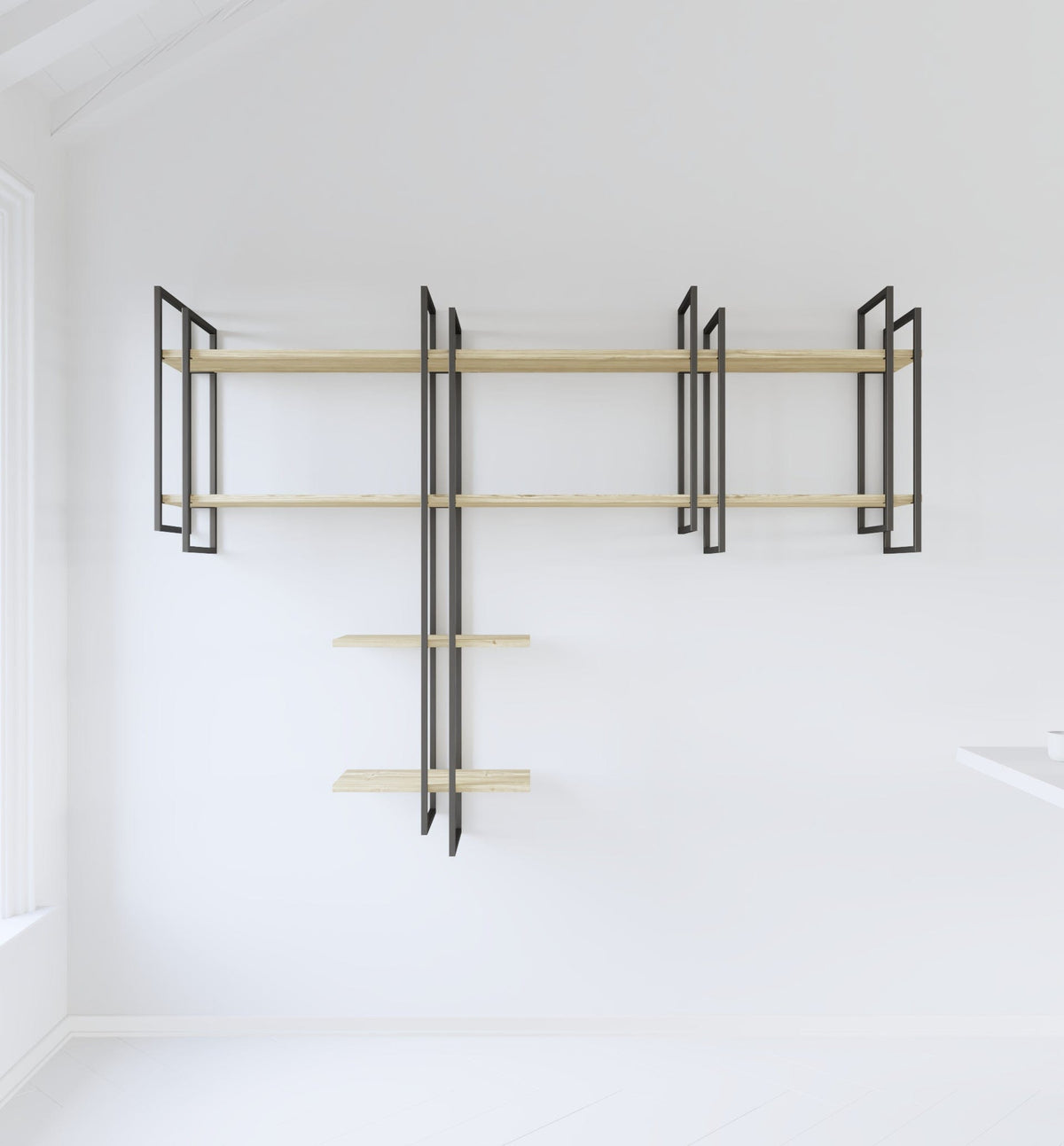 Shell wall-mounted bookcase Shell wall-mounted bookcase