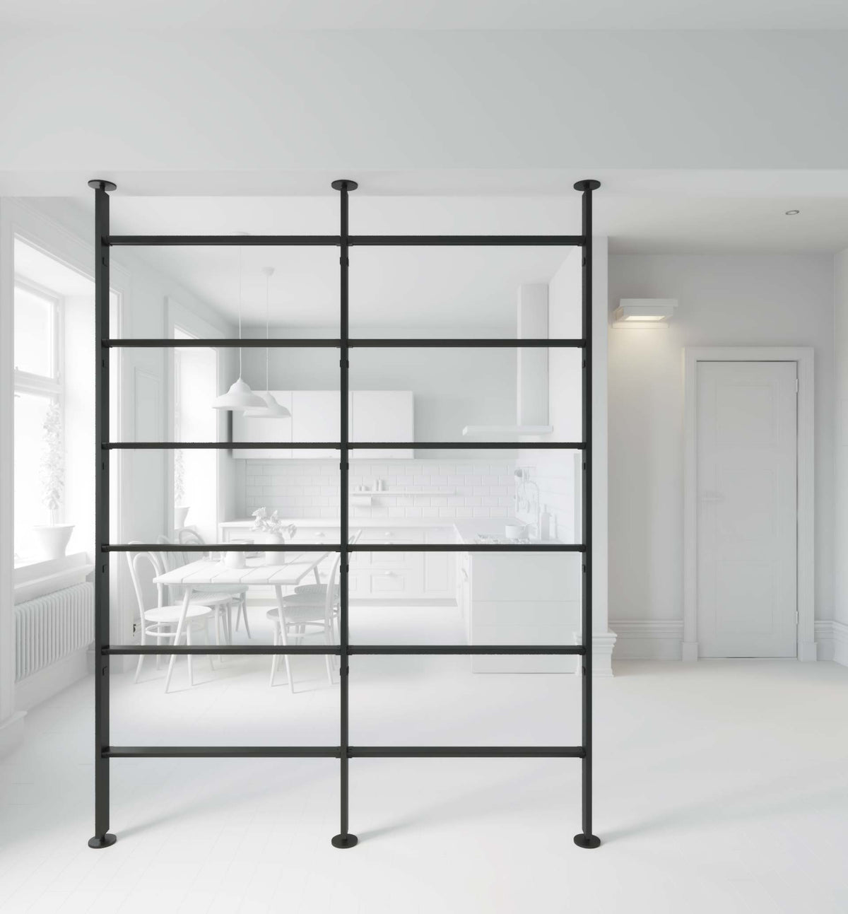 Vertical Line dividing bookcase Vertical Line dividing bookcase