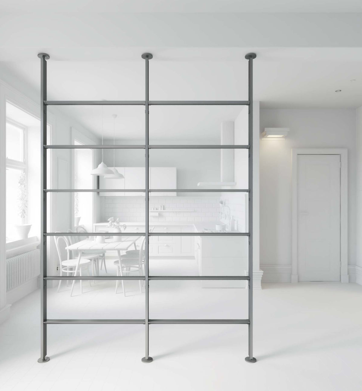Vertical Line dividing bookcase Vertical Line dividing bookcase