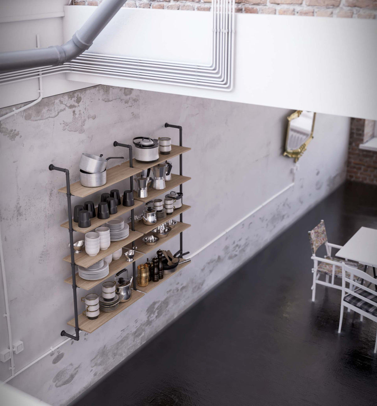 Pipe bookcase Pipe bookcase