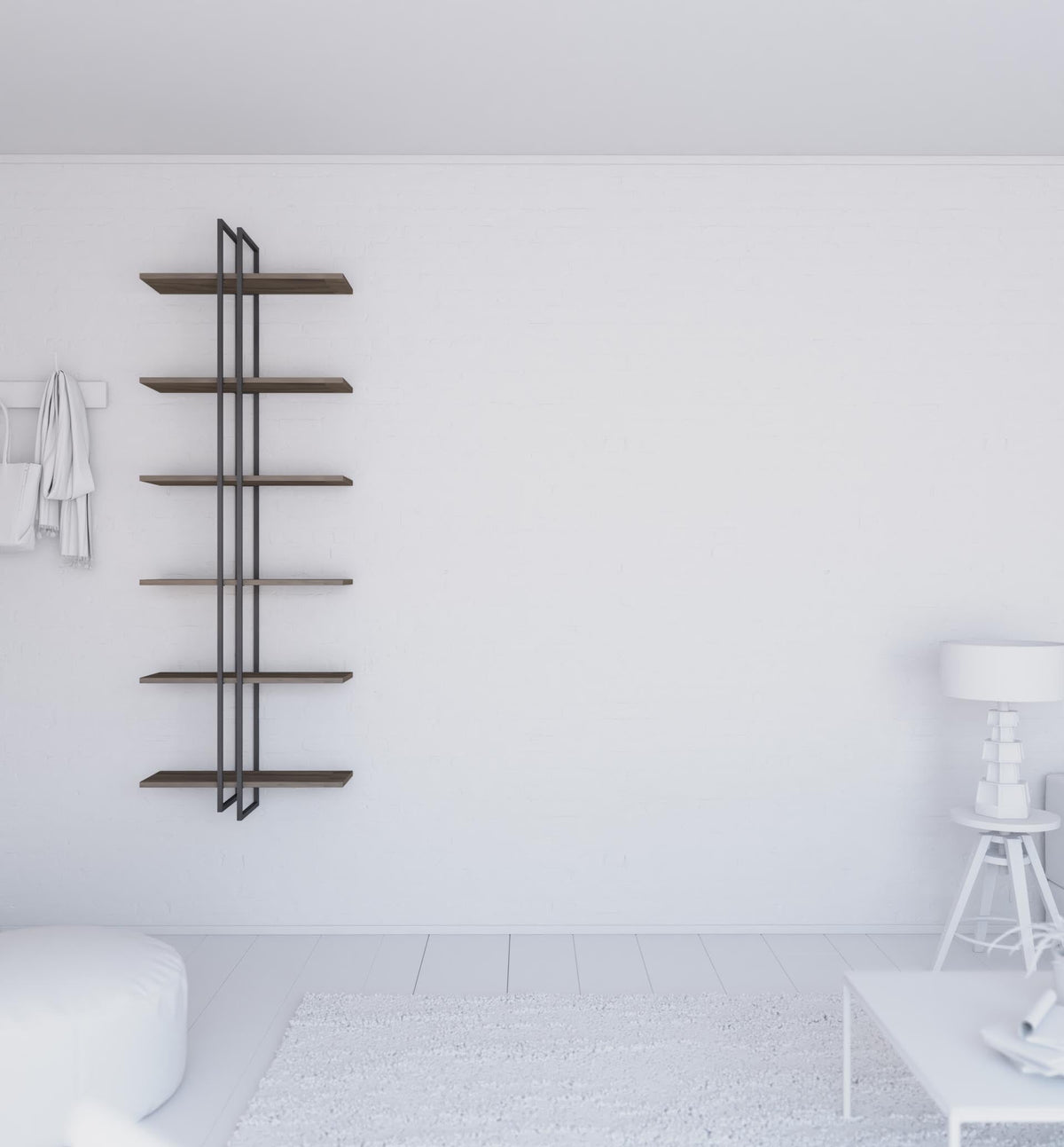 Shell wall-mounted bookcase Shell wall-mounted bookcase