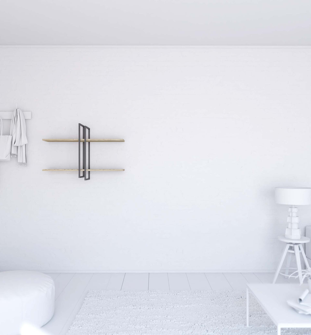 Shell wall-mounted bookcase Shell wall-mounted bookcase