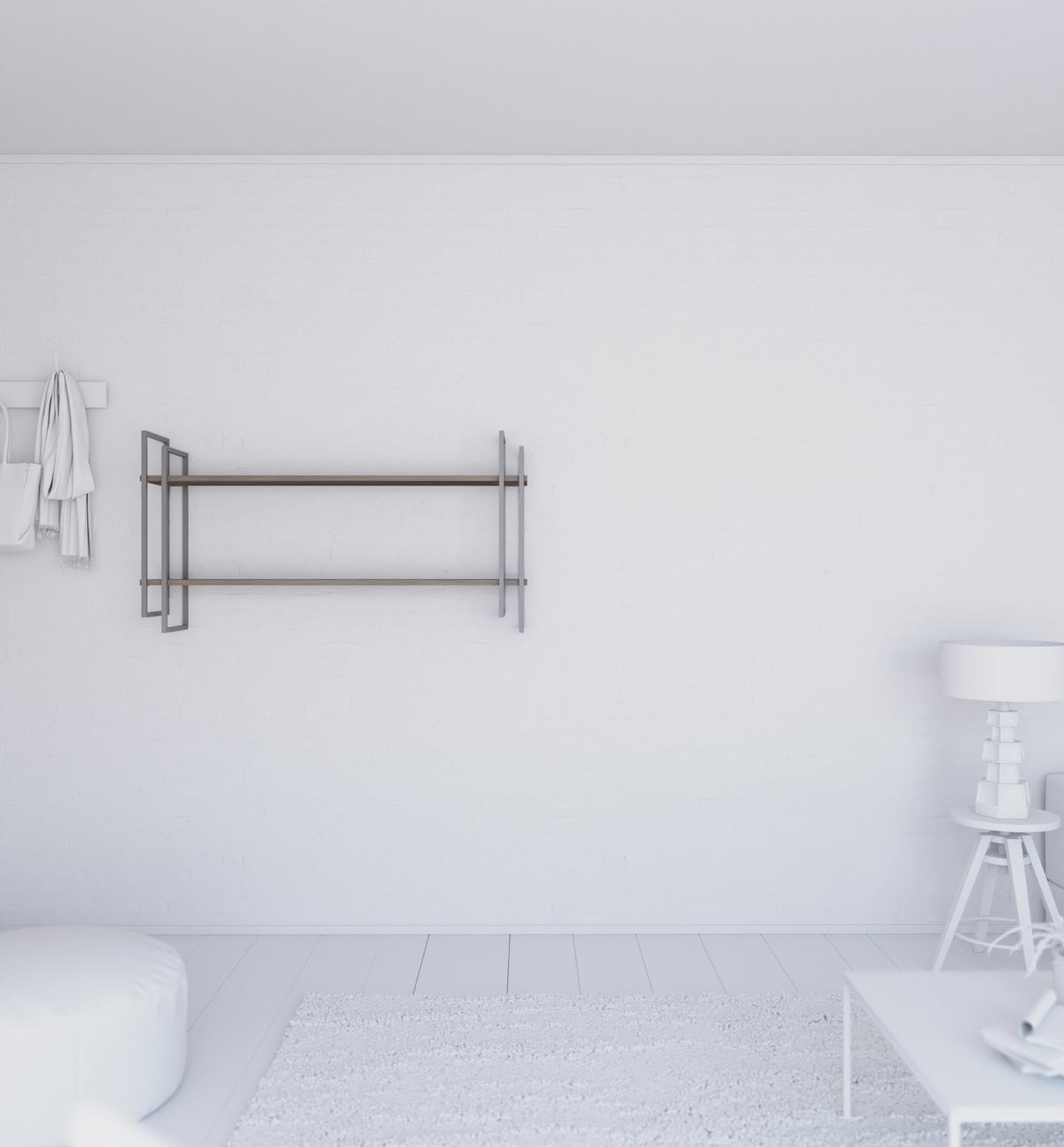 Shell wall-mounted bookcase Shell wall-mounted bookcase