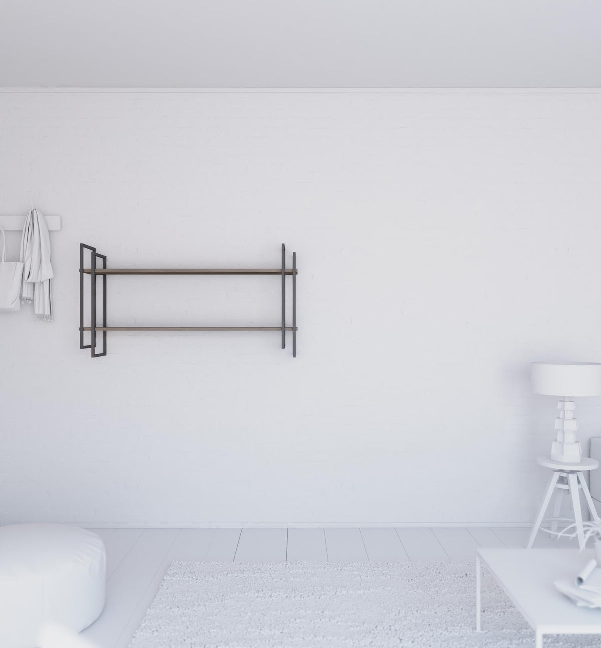 Shell wall-mounted bookcase Shell wall-mounted bookcase