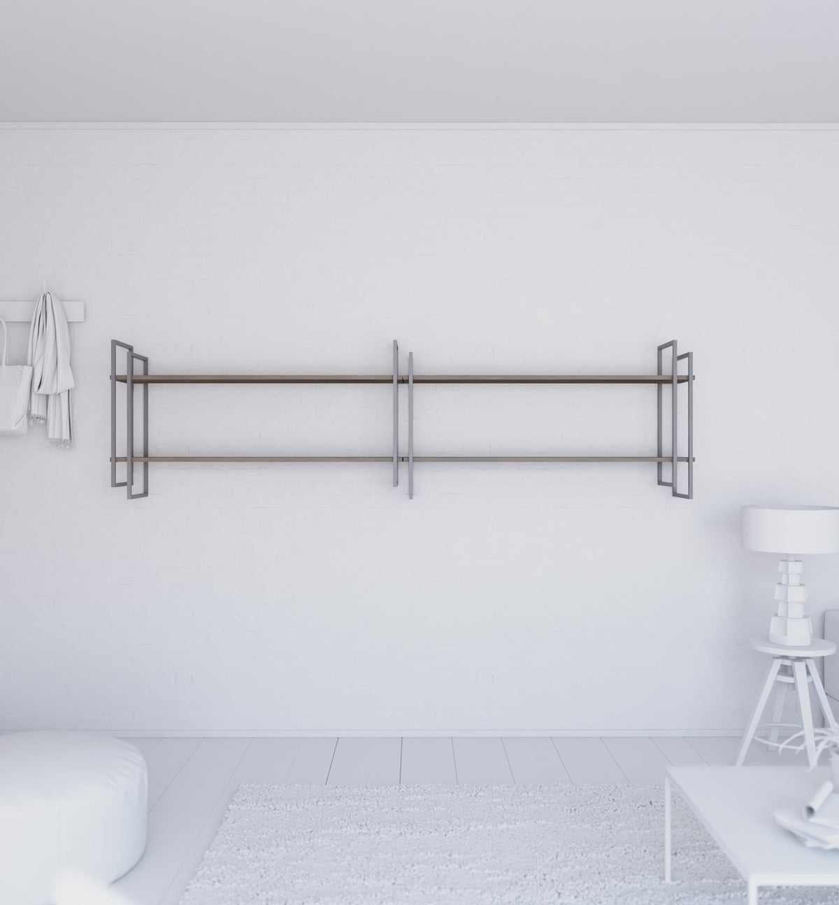 Shell wall-mounted bookcase Shell wall-mounted bookcase