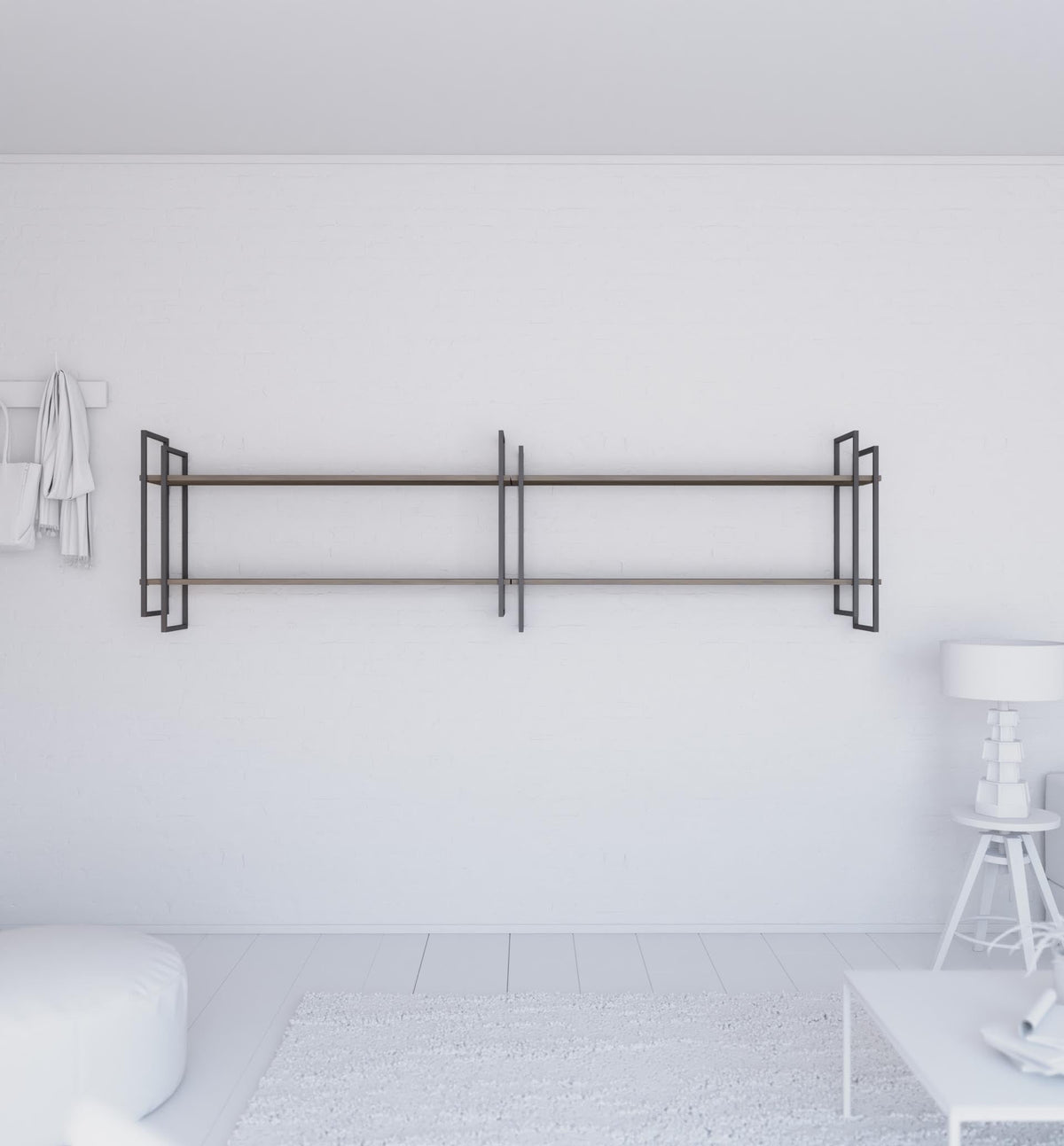 Shell wall-mounted bookcase Shell wall-mounted bookcase