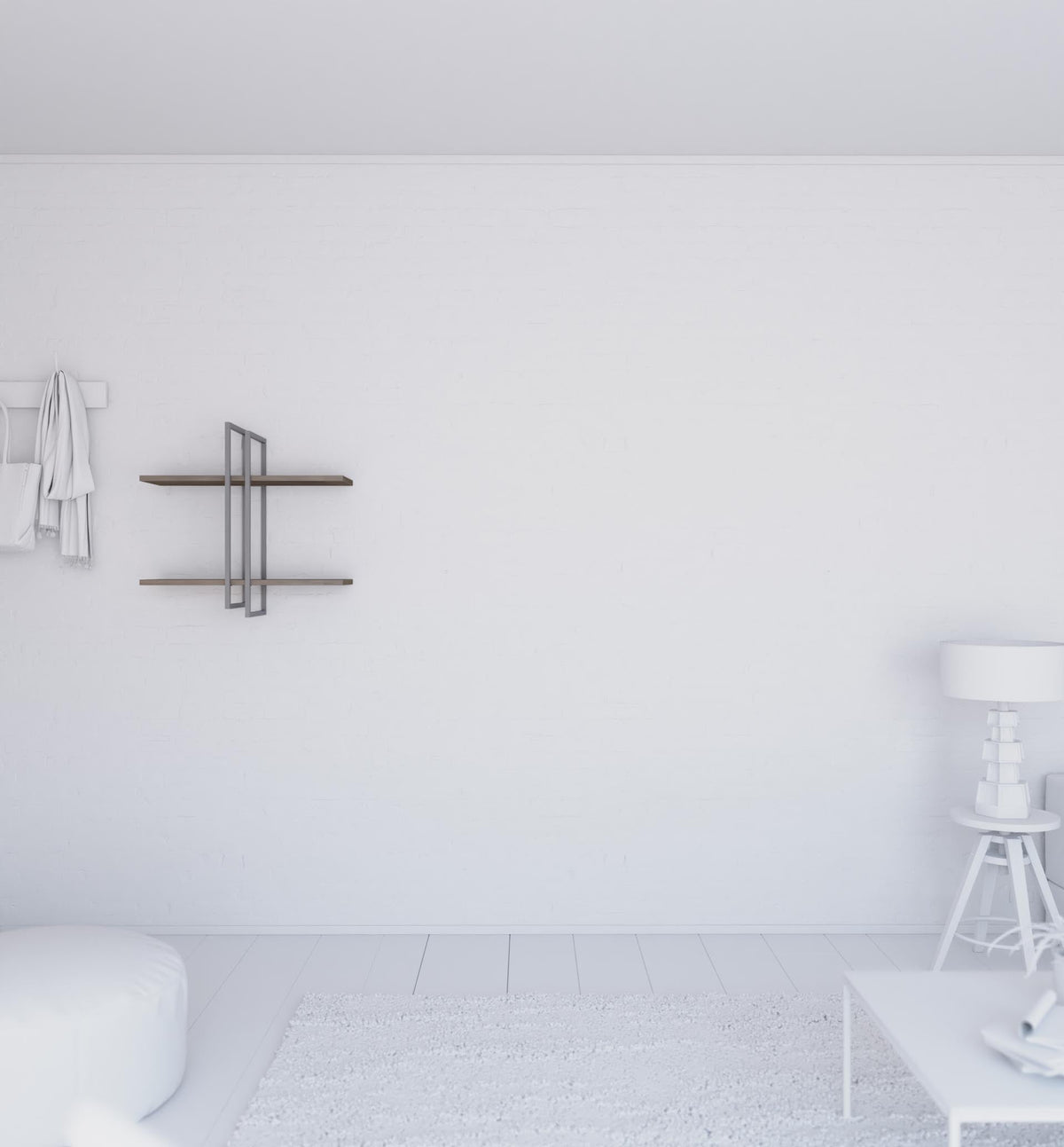 Shell wall-mounted bookcase Shell wall-mounted bookcase