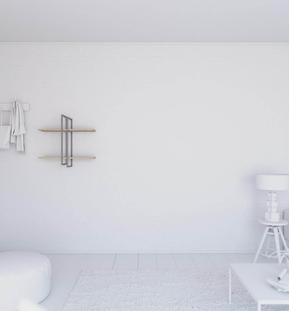 Shell wall-mounted bookcase Shell wall-mounted bookcase