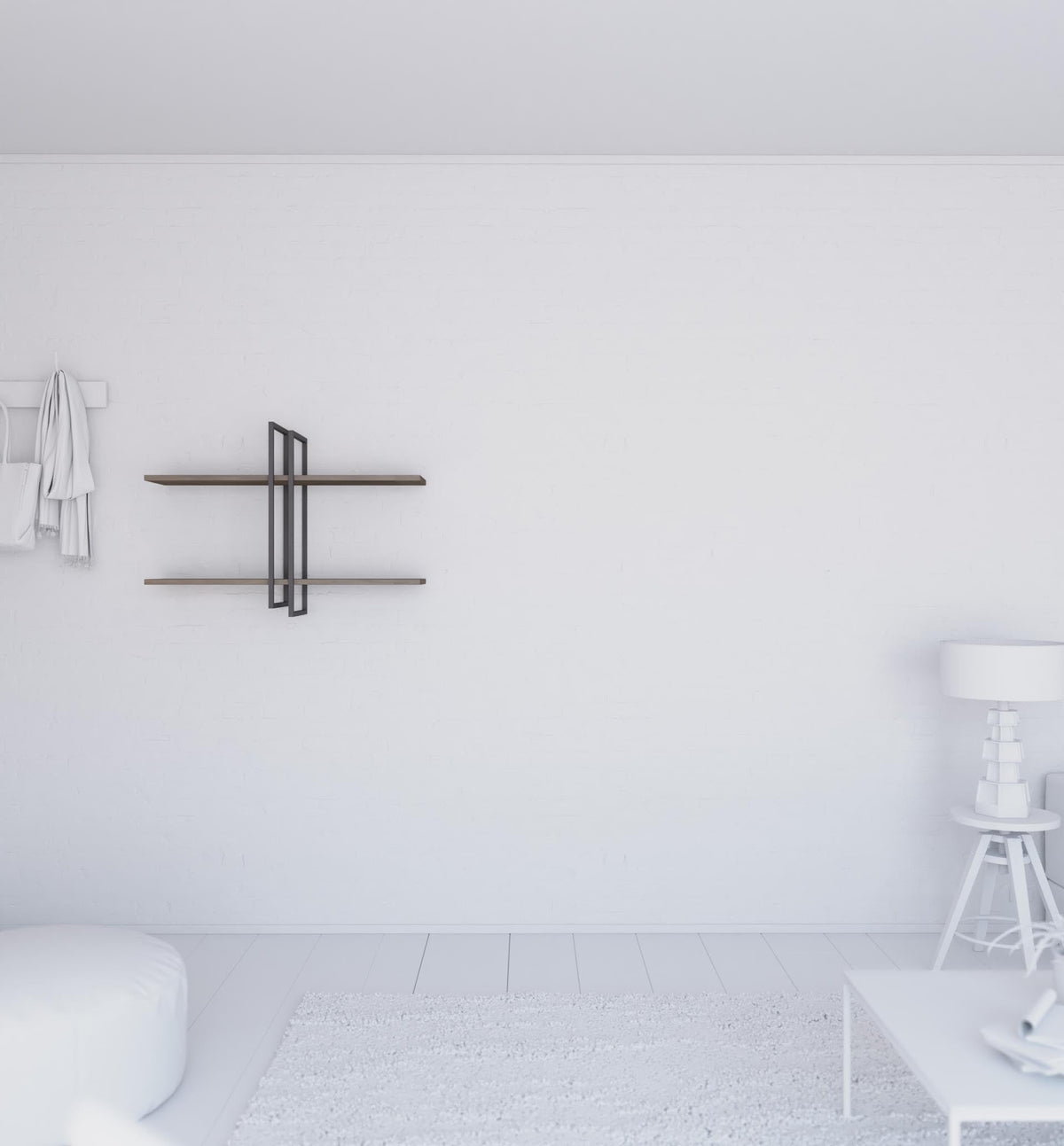 Shell wall-mounted bookcase Shell wall-mounted bookcase