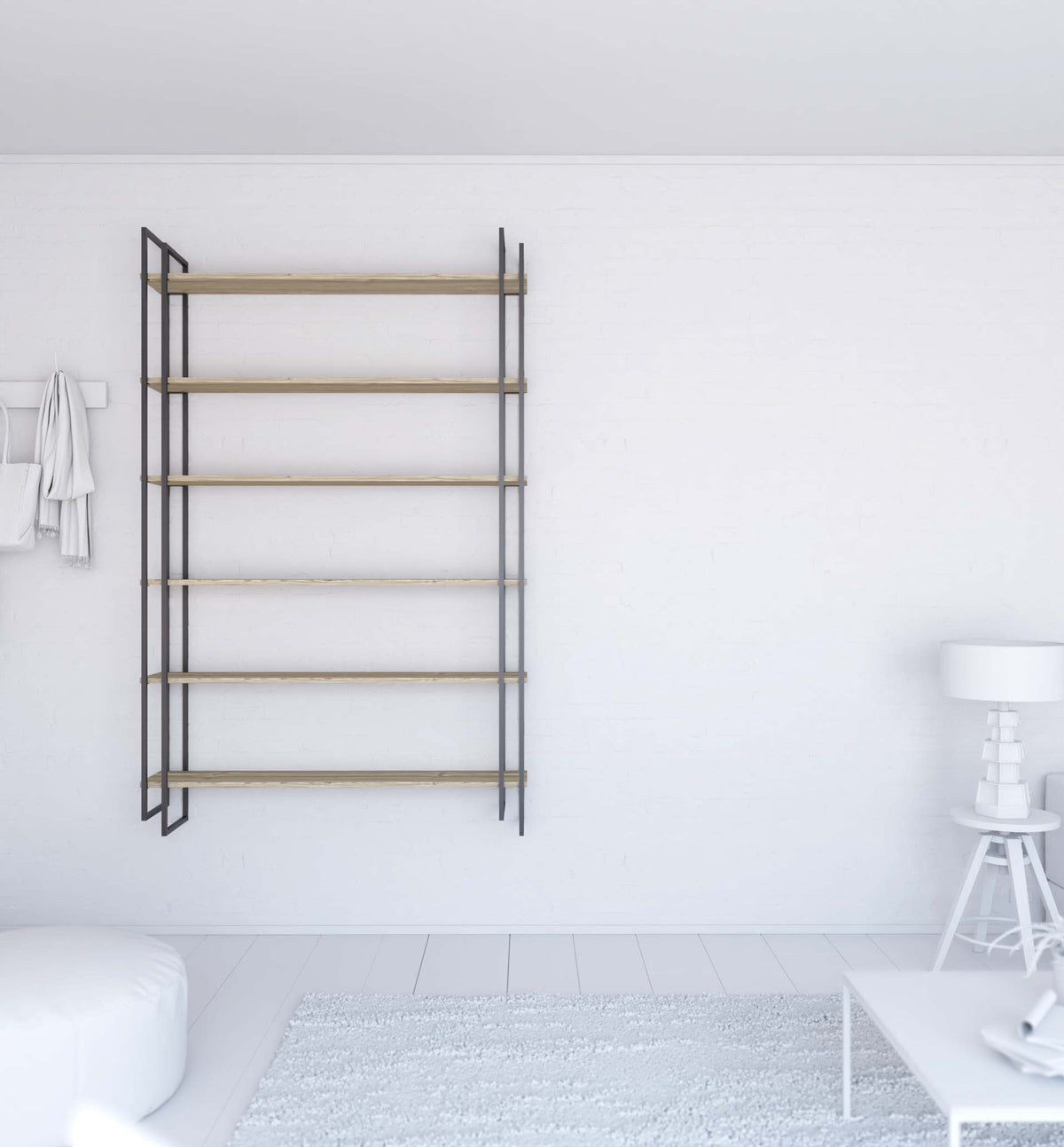 Shell wall-mounted bookcase Shell wall-mounted bookcase