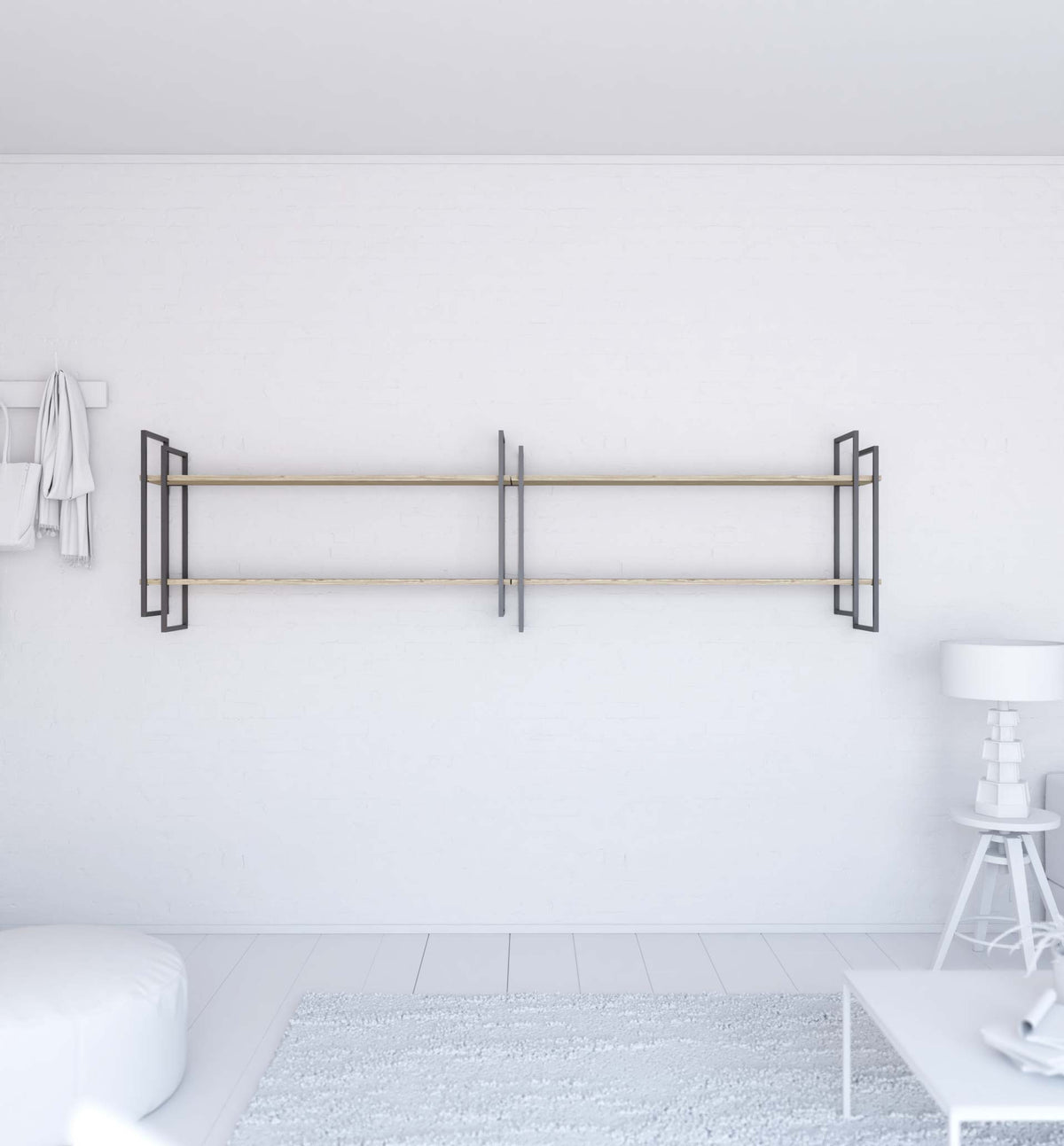 Shell wall-mounted bookcase Shell wall-mounted bookcase