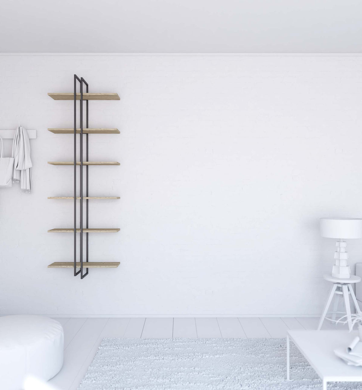 Shell wall-mounted bookcase Shell wall-mounted bookcase