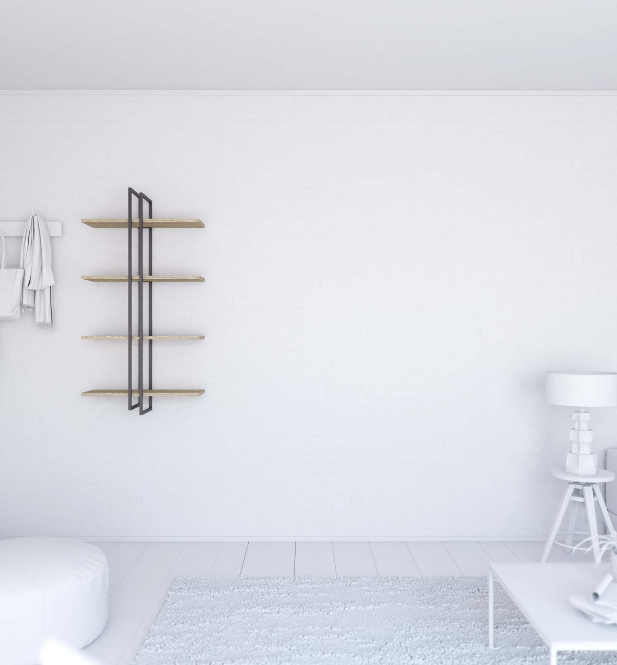 Shell wall-mounted bookcase Shell wall-mounted bookcase