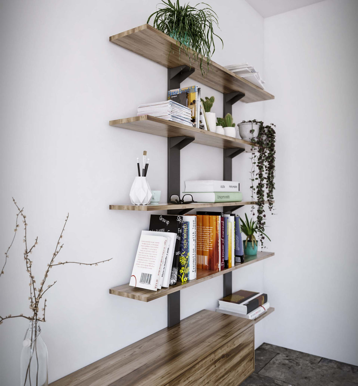 Tower wall bookcase Tower wall bookcase