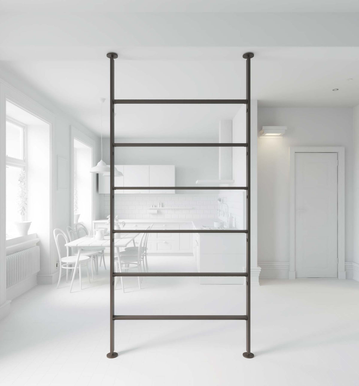 Vertical Line dividing bookcase Vertical Line dividing bookcase