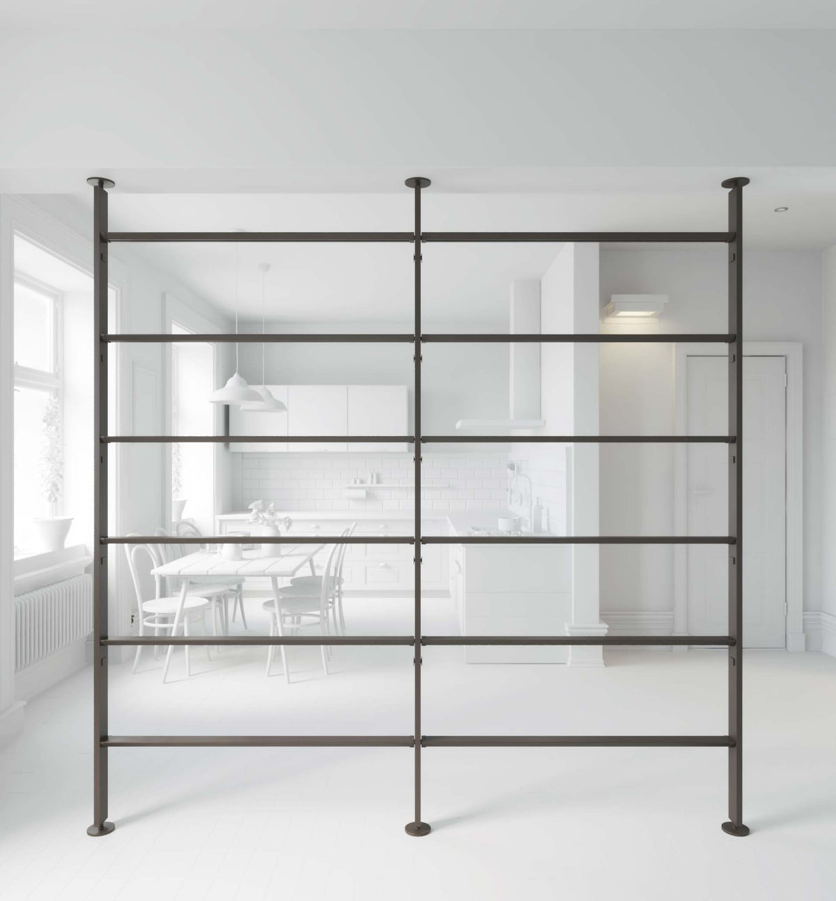 Vertical Line dividing bookcase Vertical Line dividing bookcase