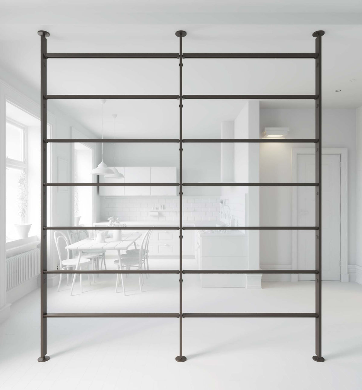 Vertical Line dividing bookcase Vertical Line dividing bookcase