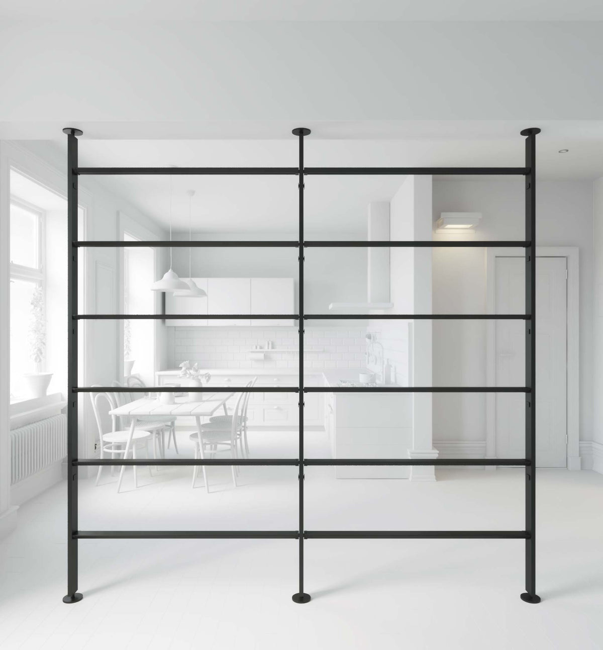 Vertical Line dividing bookcase Vertical Line dividing bookcase