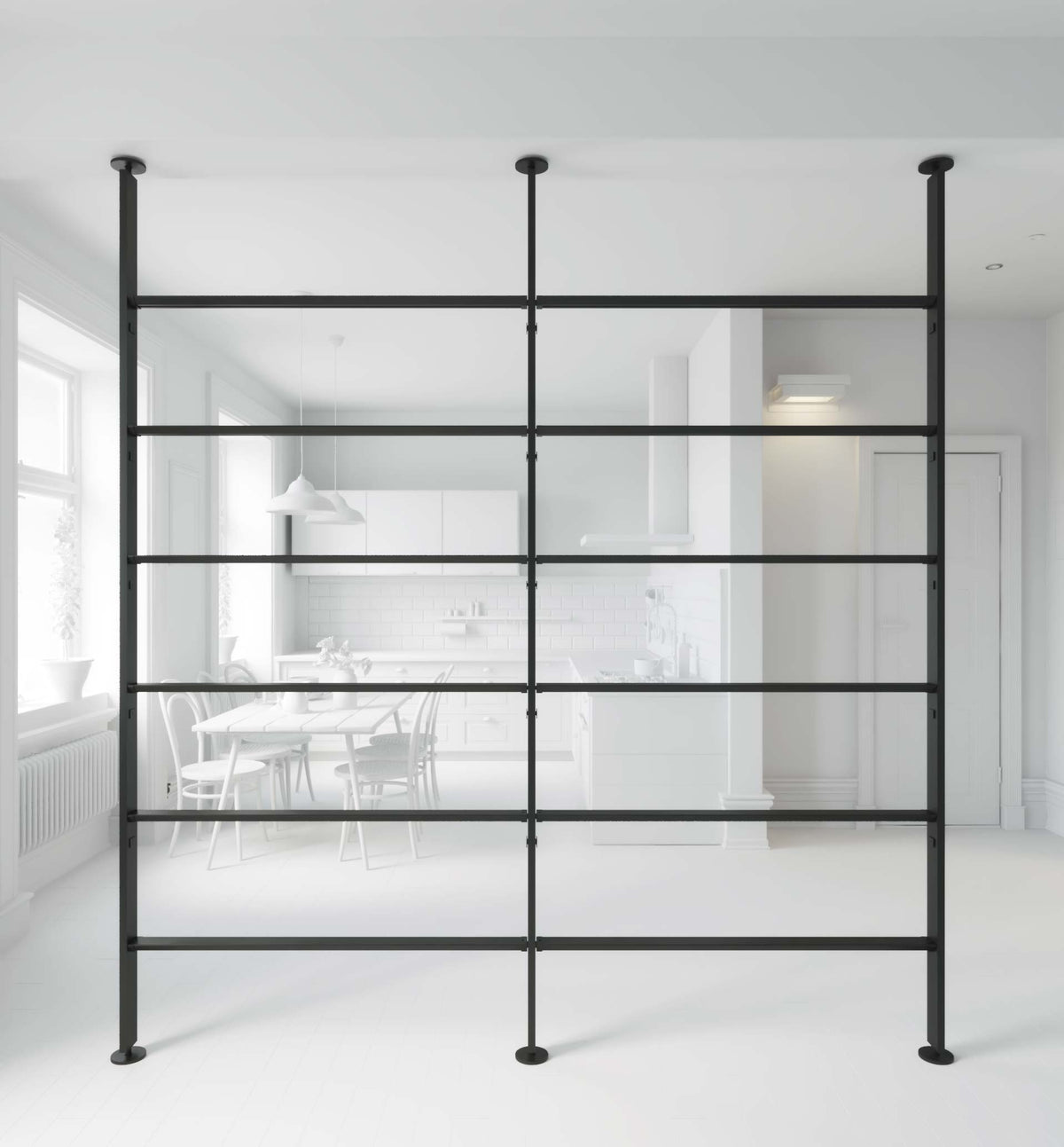 Vertical Line dividing bookcase Vertical Line dividing bookcase