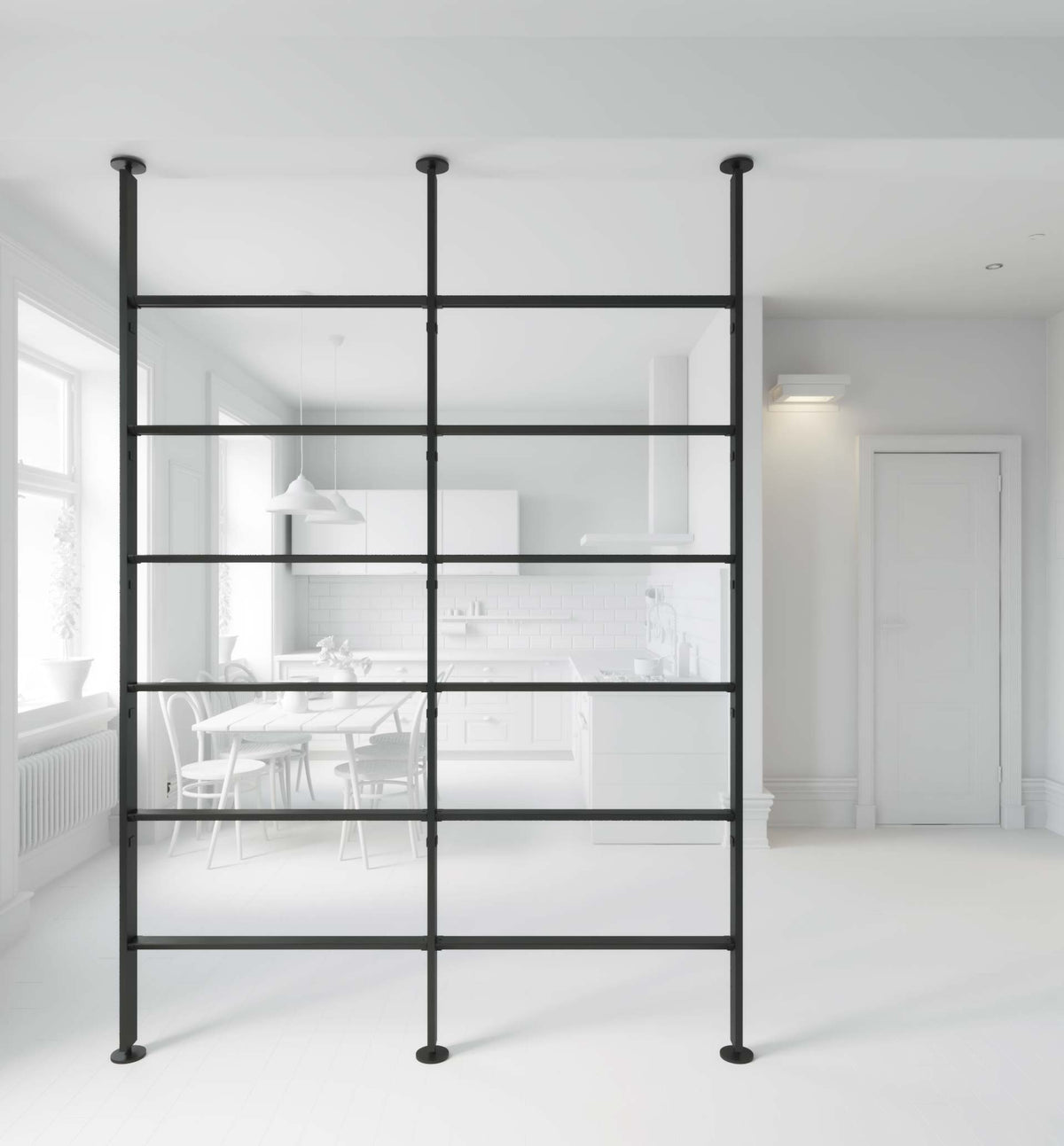 Vertical Line dividing bookcase Vertical Line dividing bookcase