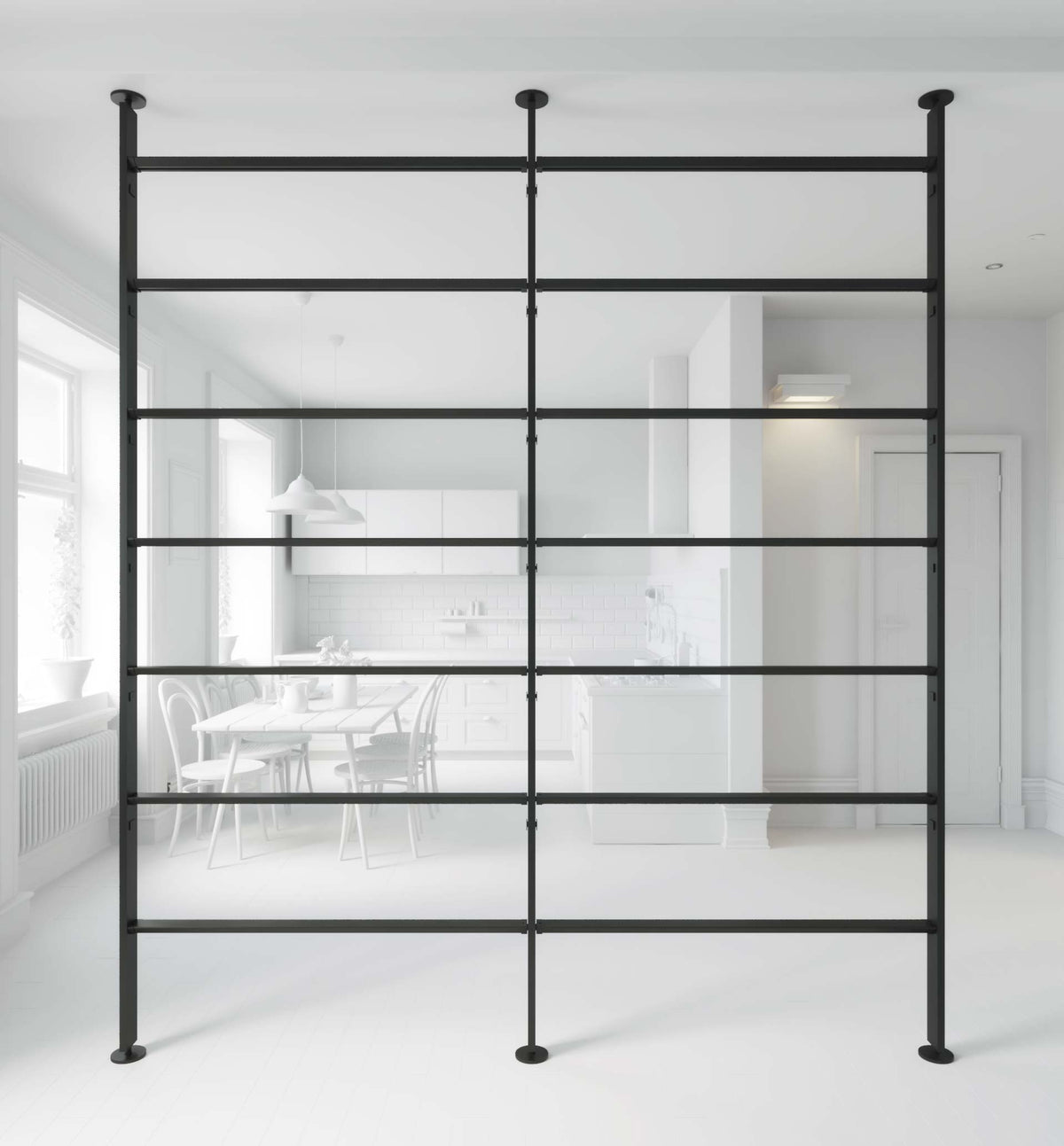 Vertical Line dividing bookcase Vertical Line dividing bookcase