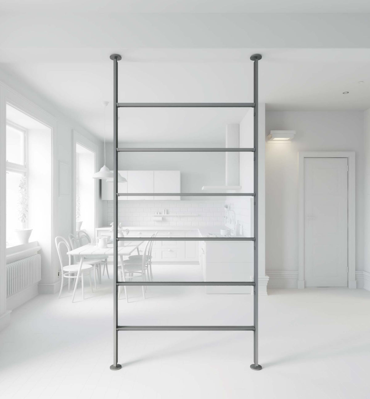 Vertical Line dividing bookcase Vertical Line dividing bookcase