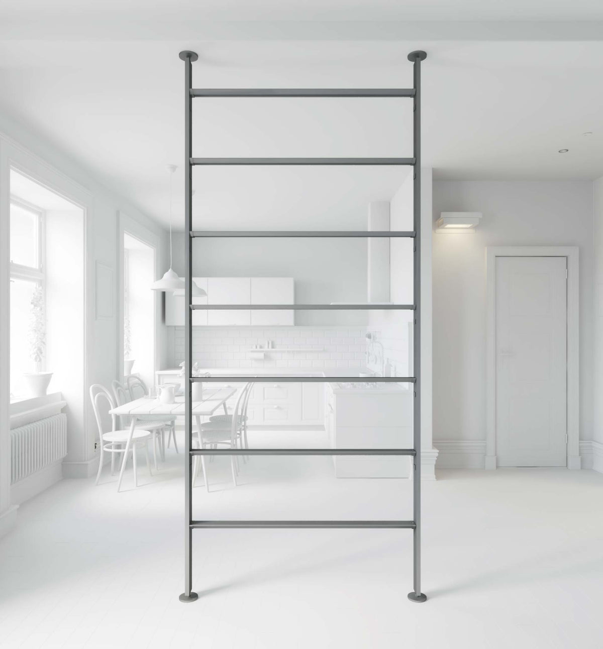 Vertical Line dividing bookcase Vertical Line dividing bookcase