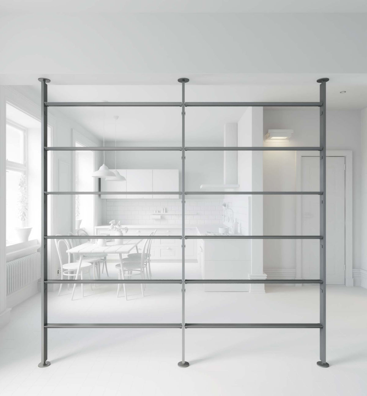 Vertical Line dividing bookcase Vertical Line dividing bookcase