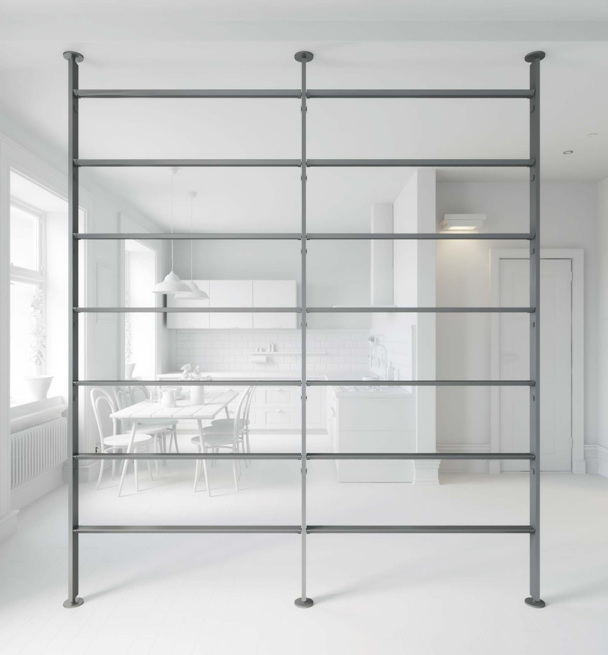 Vertical Line dividing bookcase Vertical Line dividing bookcase