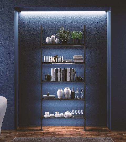 Giostra-L Lux - libreria modulare con illuminazione LED  | Damiano Latini