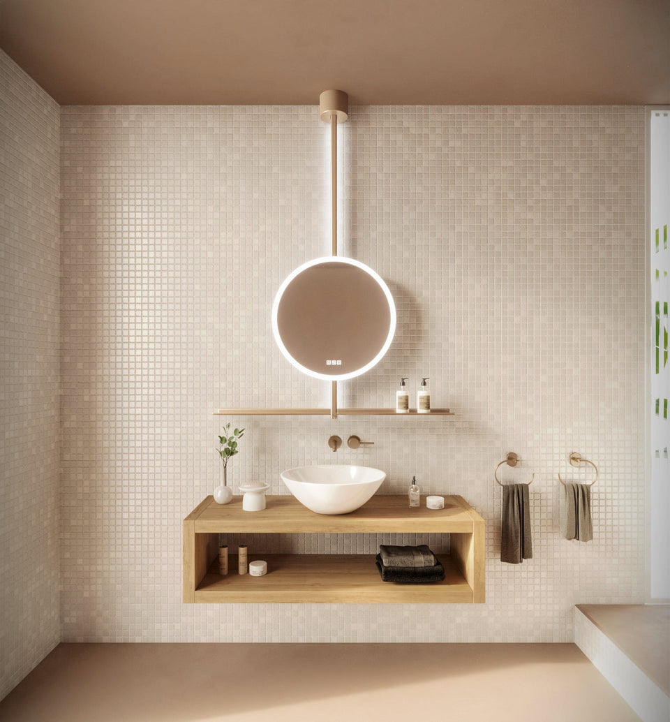 gallery 1 IO-S - sistema portaccessori bagno - bronzo | Damiano Latini