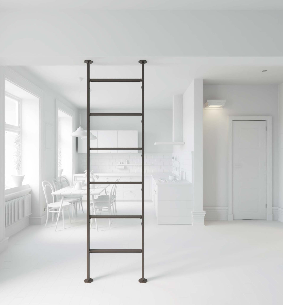 Vertical Line dividing bookcase