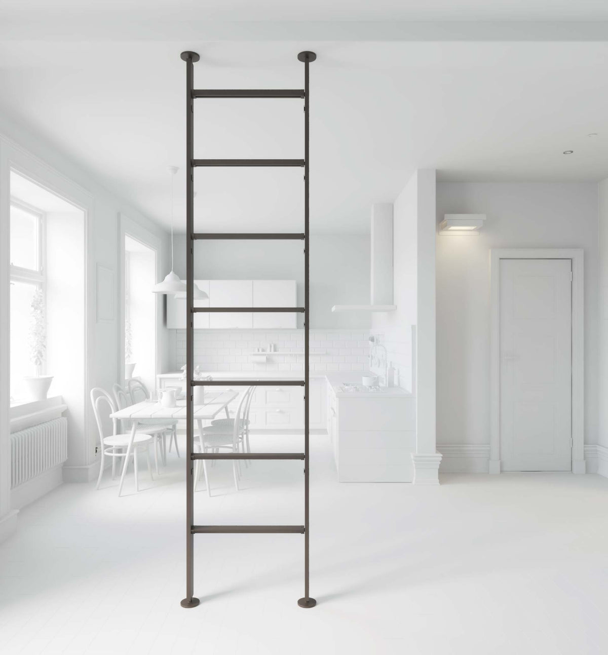 Vertical Line dividing bookcase