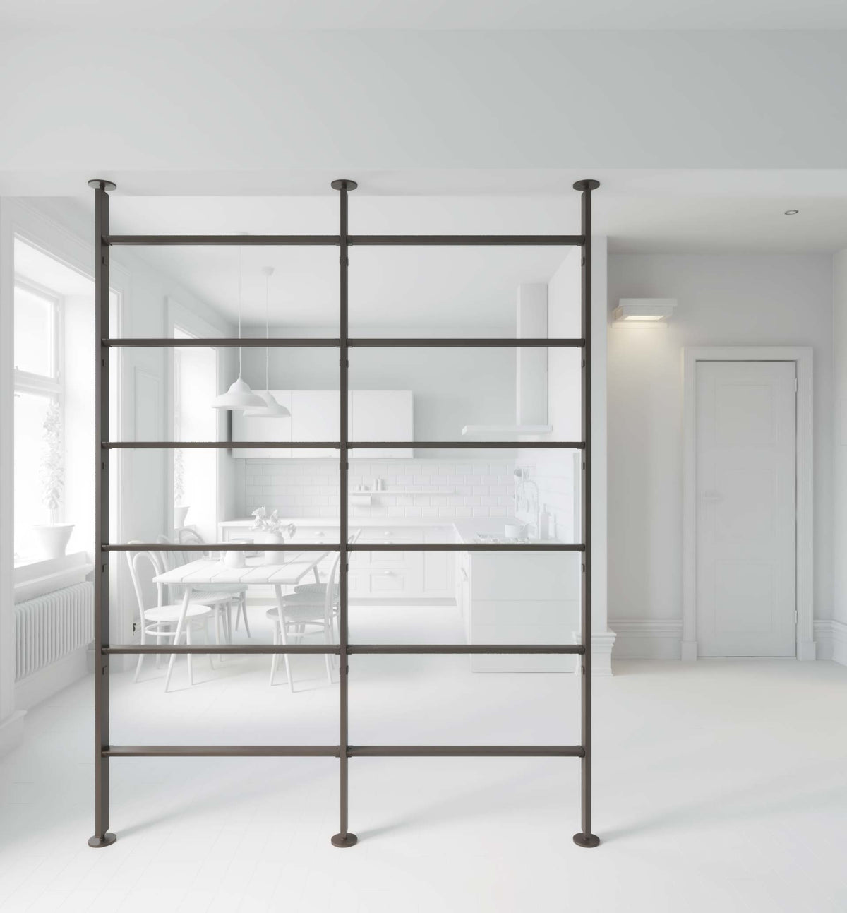 Vertical Line dividing bookcase