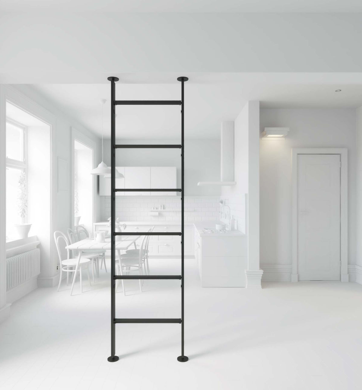 Vertical Line dividing bookcase