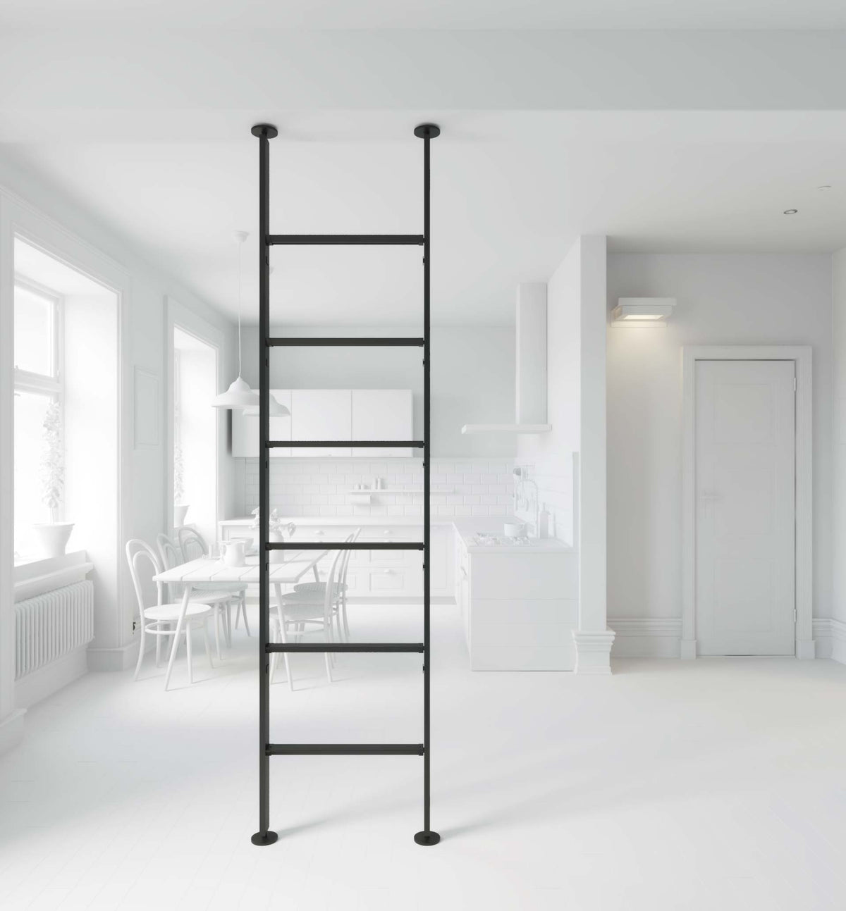 Vertical Line dividing bookcase