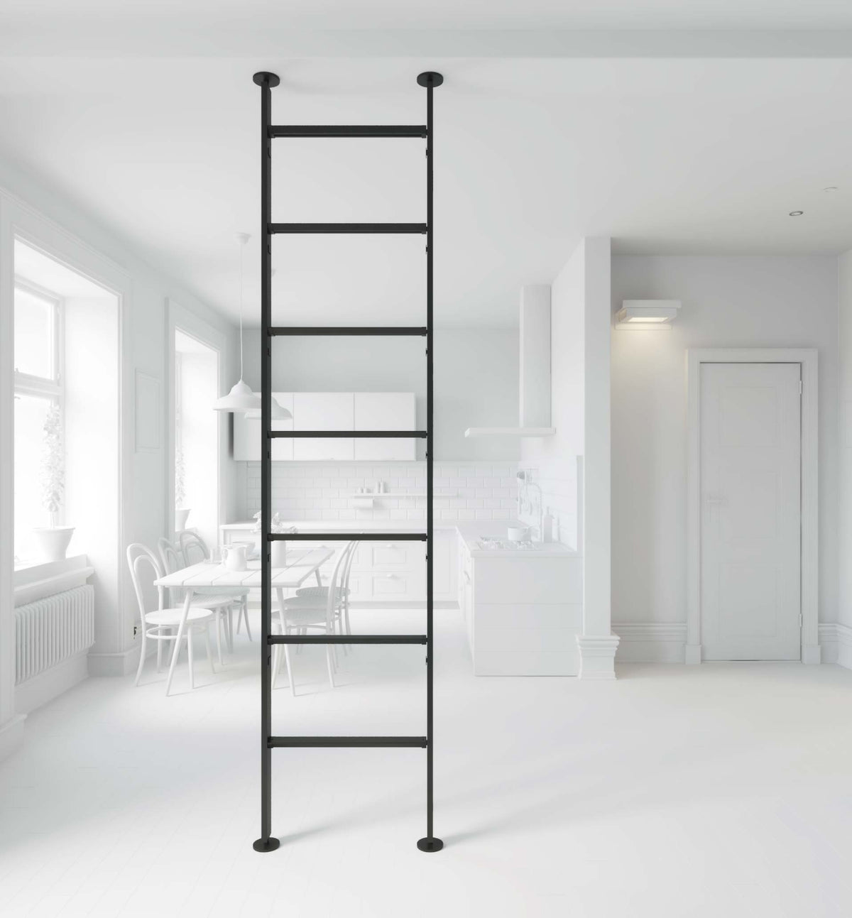 Vertical Line dividing bookcase