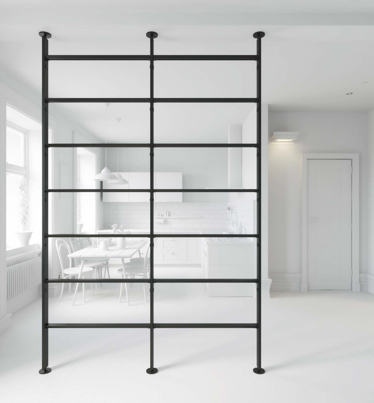 Vertical Line dividing bookcase