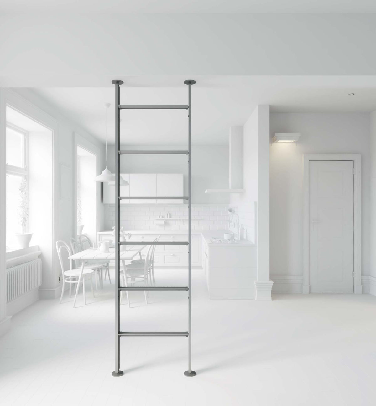 Vertical Line dividing bookcase