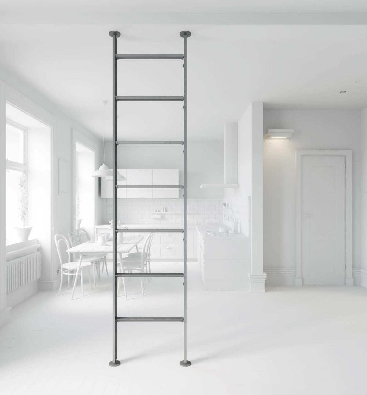 Vertical Line dividing bookcase