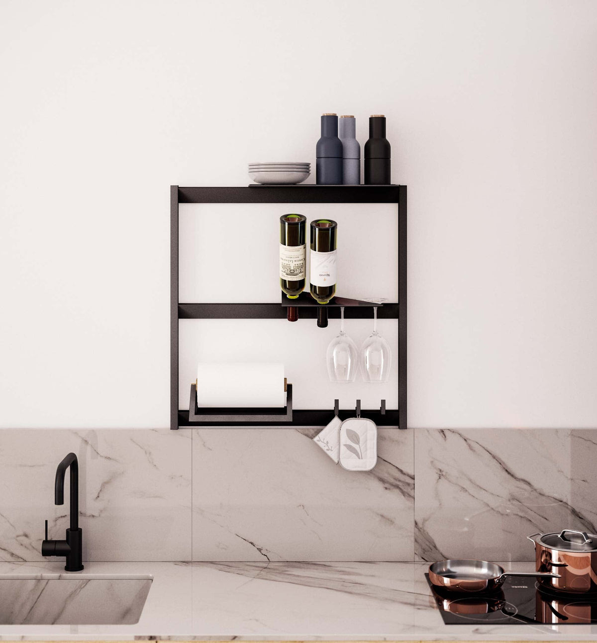 Dama set black 60x60