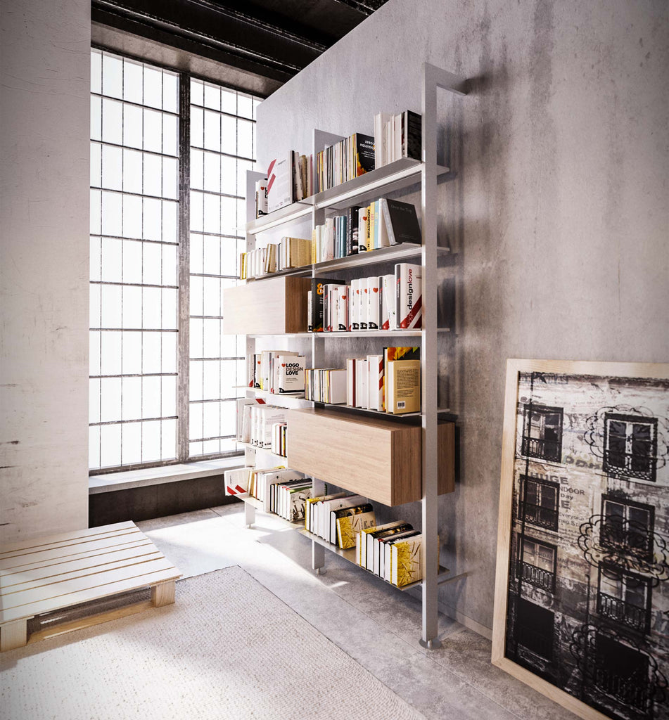 gallery 1 Giostra-L - libreria a parete modulare | Damiano Latini