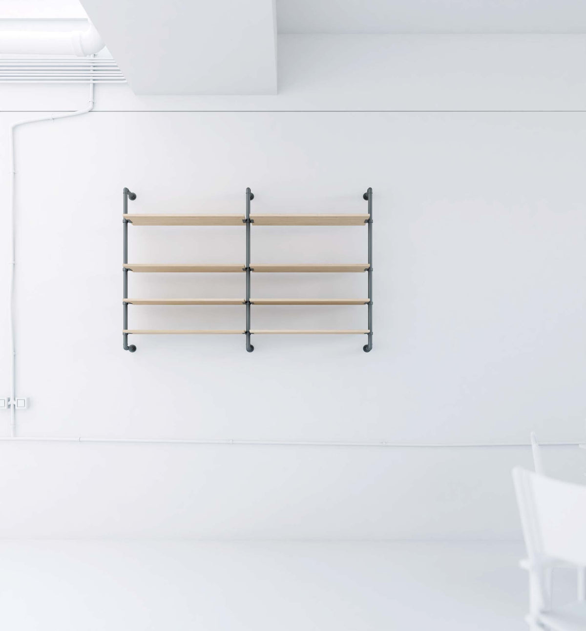 Pipe bookcase