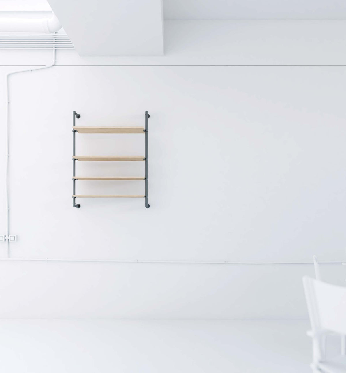 Pipe bookcase