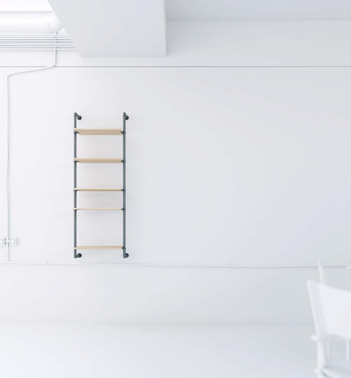Pipe bookcase