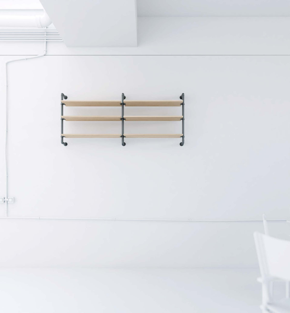 Pipe bookcase