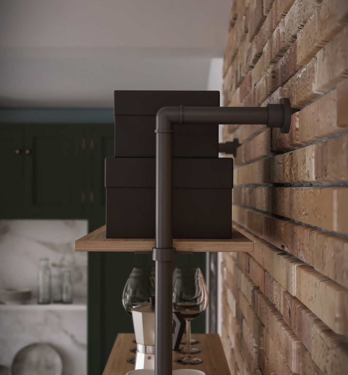 Pipe bookcase
